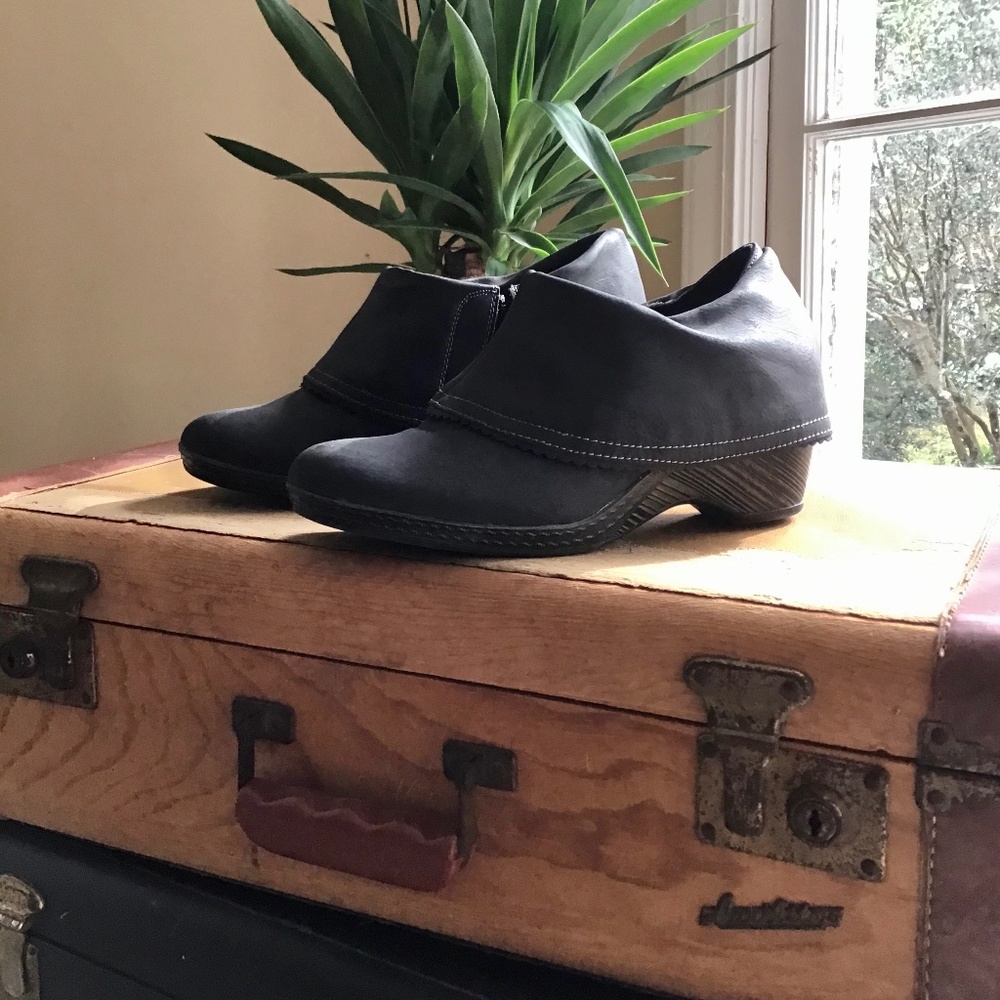 COPY - Dr. Scholl's Tuscany Fold-over Ankle Bootie Clogs